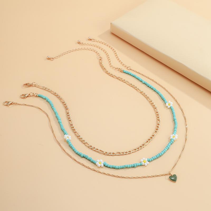 Heart Shaped Pendant Necklace Minimalist Clavicle Chain - Temu